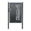 Artikelbild 1 des Artikels “Design-Tor DT06 Anthrazit RAL 7016 | 1630  | 1000  | 1 flügelig“