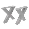 Artikelbild 1 des Artikels “Bankgestell X 80/80 Anthrazit DB703 | Im Set (2x)“