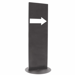 Gartenschild Dekosäule "Pfeil rechts" 