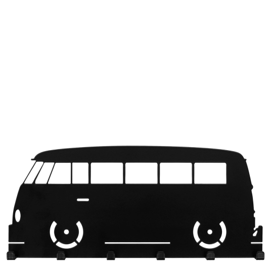 Schlüsselbrett "VW T1 Fensterbus" Schwarz