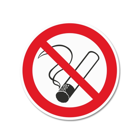 Hinweisschild rund, Rauchen verboten 