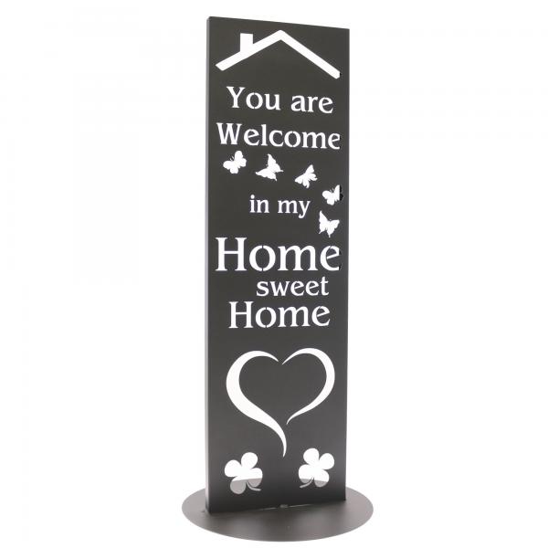 Garden sign "Home sweet Home" 100 x 30 cm anthracite DB703