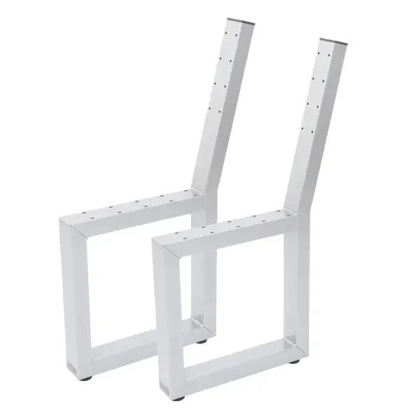 Artikelbild des Artikels “Bankgestell mit Lehne Silber RAL 666 | Im Set (2x)“