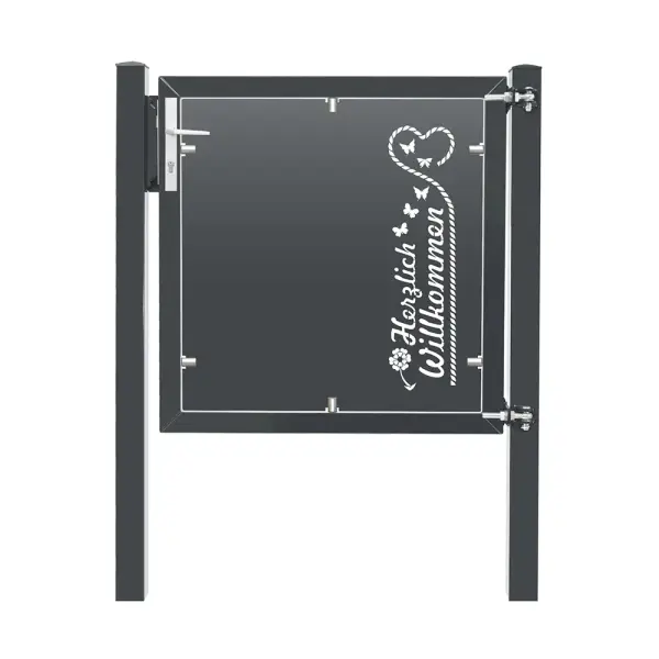 Artikelbild des Artikels “Design-Tor DT06 Anthrazit RAL 7016 | 1030  | 1000  | 1 flügelig“