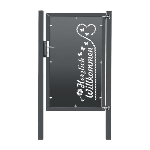 Artikelbild des Artikels “Design-Tor DT06 Anthrazit RAL 7016 | 1630  | 1000  | 1 flügelig“