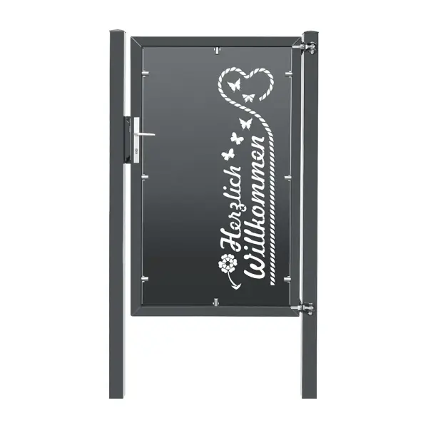 Artikelbild des Artikels “Design-Tor DT06 Anthrazit RAL 7016 | 1630  | 1000  | 1 flügelig“