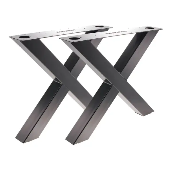 Artikelbild des Artikels “Tischgestell X 100/100 Schwarz matt | Im Set (2x)“