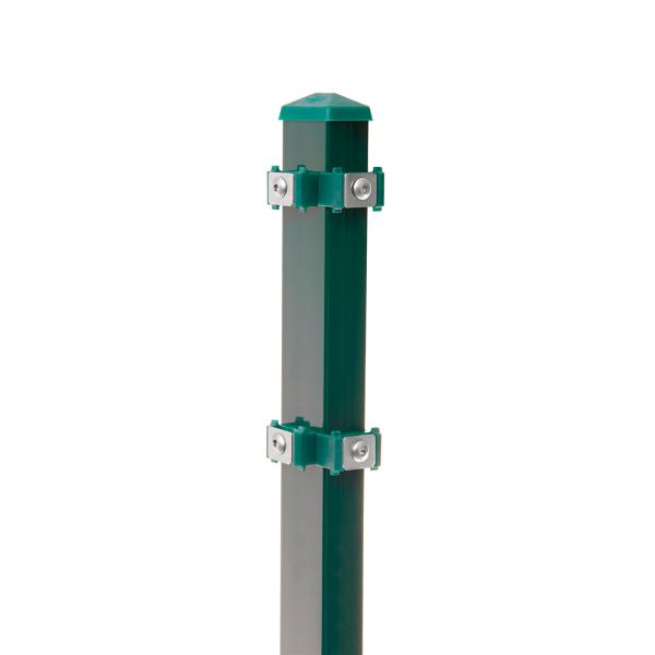 Artikelbild des Artikels “Zaunpfosten Typ 6 moosgrün RAL 6005 | 2030 | Zum Einbetonieren | Eckpfosten Links“