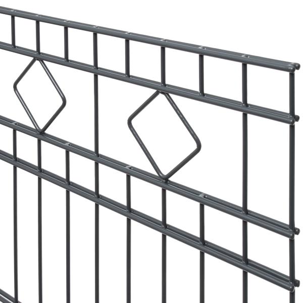 Artikelbild des Artikels “Schmuckzaun Carlos 6/5/6 anthrazit RAL 7016 | 1230“