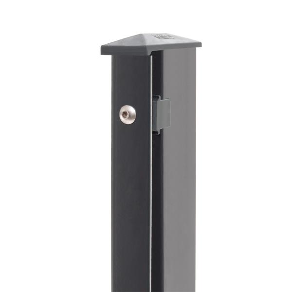 Artikelbild des Artikels “Zaunpfosten Typ 1 anthrazit RAL 7016 | 2030 | Zum Einbetonieren | Eckpfosten Links“