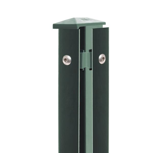 Artikelbild des Artikels “Zaunpfosten Typ 1 moosgrün RAL 6005 | 2030 | Zum Einbetonieren | Eckpfosten Rechts“