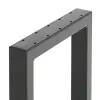 Artikelbild 2 des Artikels “Bankgestell ohne Lehne 60/40 Schwarz, RAL 9005 | Im Set (2x)“