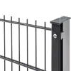Artikelbild 2 des Artikels “Zaunpfosten Typ 1 anthrazit RAL 7016 | 2030 | Zum Einbetonieren | Standard“