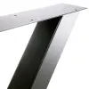 Artikelbild 2 des Artikels “Tischgestell X 80/80 Schwarz matt RAL 9005 | Im Set (2x)“