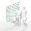 Artikelbild 3 des Artikels “Doppelstabmatte 6/5/6 moosgrün RAL 6005 | 2430“