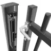 Artikelbild 3 des Artikels “Straight Line Toranlage anthrazit RAL 7016 | 1030  | 1500  | 1 flügelig“