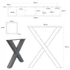 Artikelbild 3 des Artikels “Tischgestell X 80/80 “