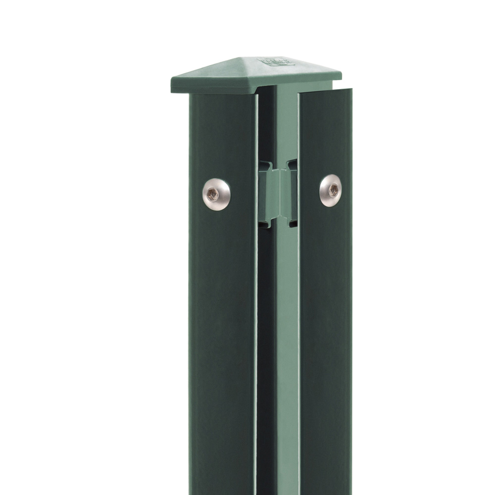  Artikelbild 1 des Artikels “Zaunpfosten Typ 1 moosgrün RAL 6005 | 1630 | Zum Einbetonieren | Eckpfosten Rechts“