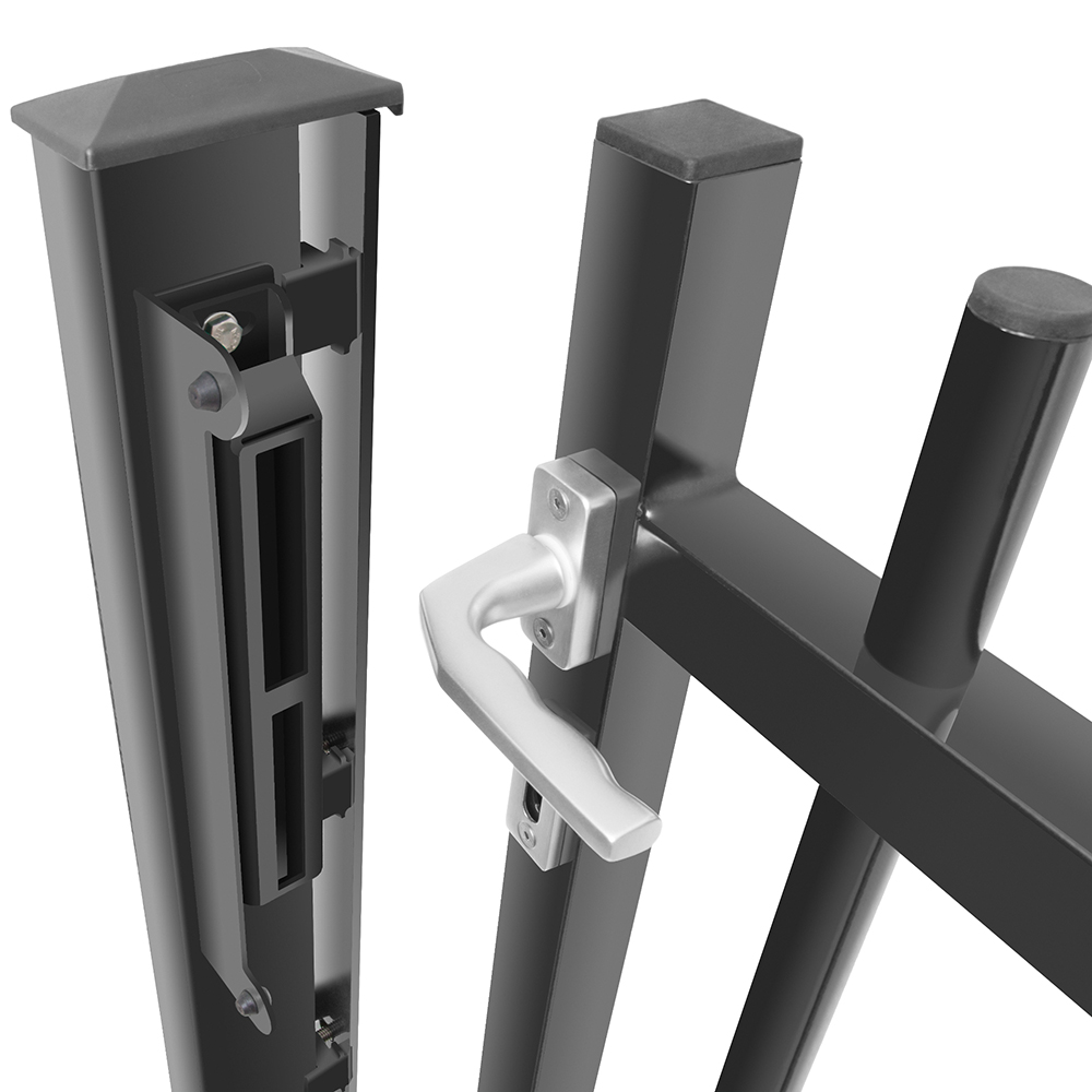 Artikelbild 3 des Artikels “Straight Line Toranlage anthrazit RAL 7016 | 1030  | 1500  | 1 flügelig“